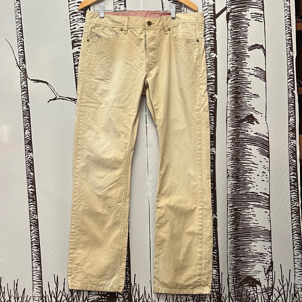 Diesel Men's Cream Viker Chinos 34